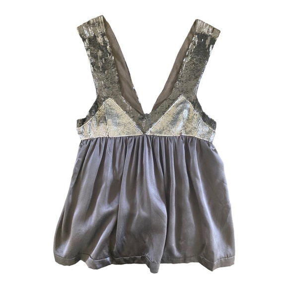 Proenza Schouler Silk Hand Beaded Sequin Tank - Picture 1 of 15